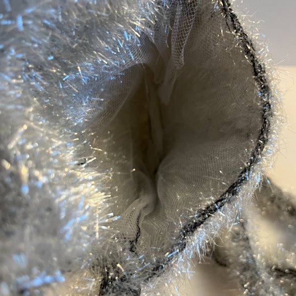 Sparkle & Shag Mini Glittery Silver Crossbody Bag - NWOT - Unique - Picture 8 of 9